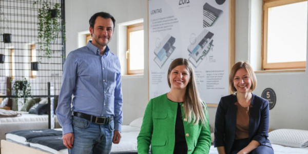 Romeo David, Project Manager Sleeping bei Ada, Verena Judmayr, Co-Founder & Co-CEO bei MATR und Leitungsmitglied der Allianz, Margot Wisiak, Director Development & Marketing bei Ada