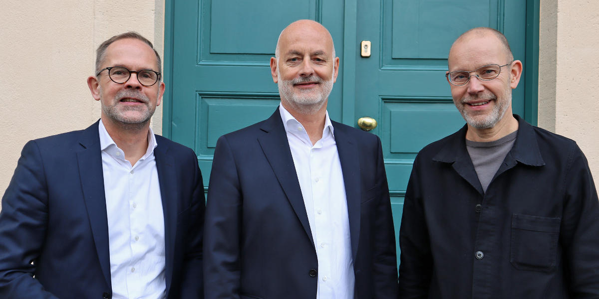 Der scheidende VDM-Präsident Elmar Duffner (Mitte) mit seinem Nachfolger Leo Lübke (rechts) und Verbandsgeschäftsführer Jan Kurth.