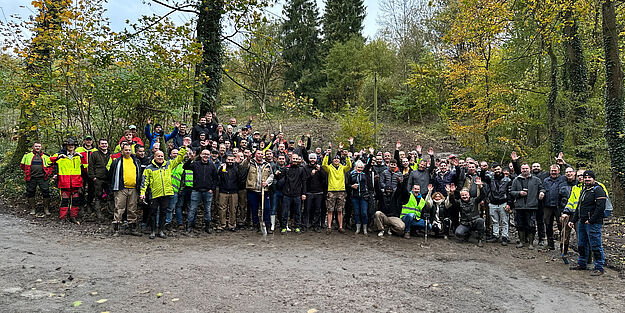 Nobilianer pflanzten während der "KlimaWoche Bielefeld" rund 5.000 Bäume
