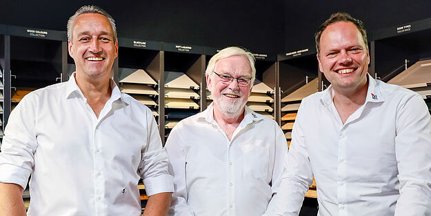 Die Geschäftsleitung von Rotpunkt Küchen (v.l.): Andreas Wagner und Heinz-Jürgen Meyer (geschäftsführende Gesellschafter) sowie Sven Herden (Geschäftsführer Vertrieb und Marketing).