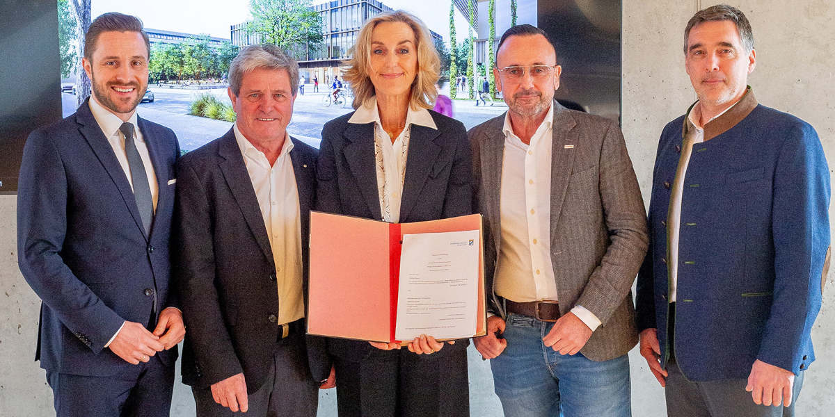 Daniel Artmann, Professor Heinrich Köster, Doris Lackerbauer, Andreas Fischer, Thomas Kirchberger.