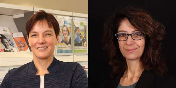Kirsten Schirmeister und Iris Schulte-Schwarberg von der Bundesagentur für Arbeit
