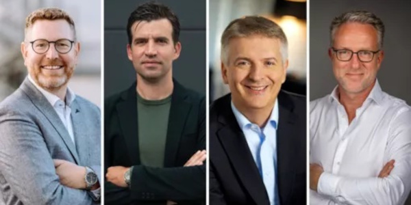 Florian Paulus, Philipp Hartmann, Nermin Gnam und Rogier Volmer (v.l.n.r.).